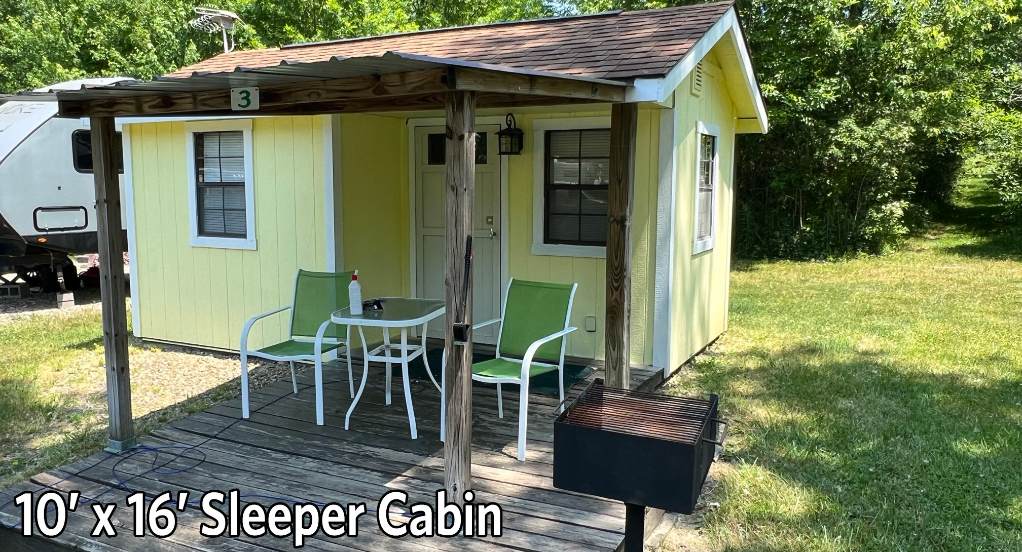 10' x 16' Sleeper Cabins exterior view