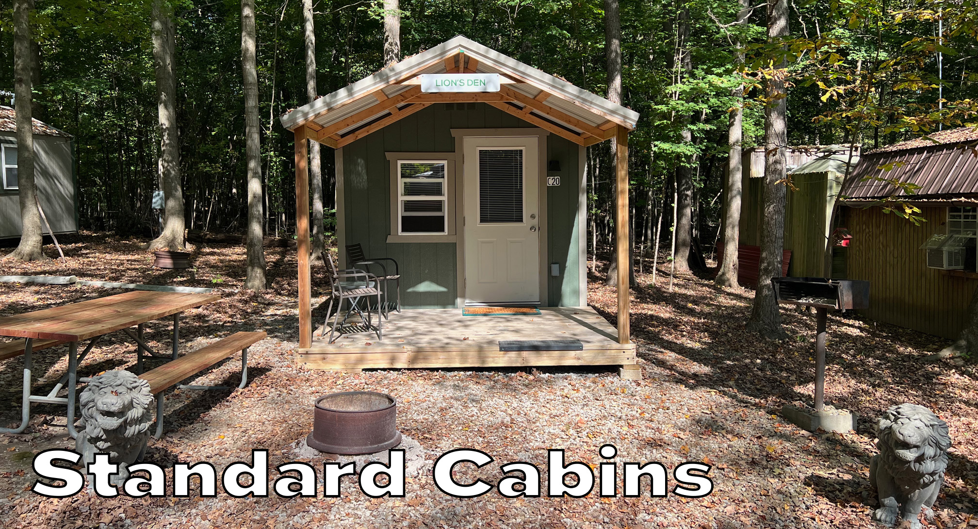 10' x 12' Standard Cabins exterior view