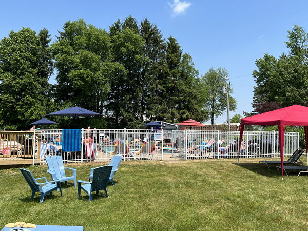 Afternoon view of the pool