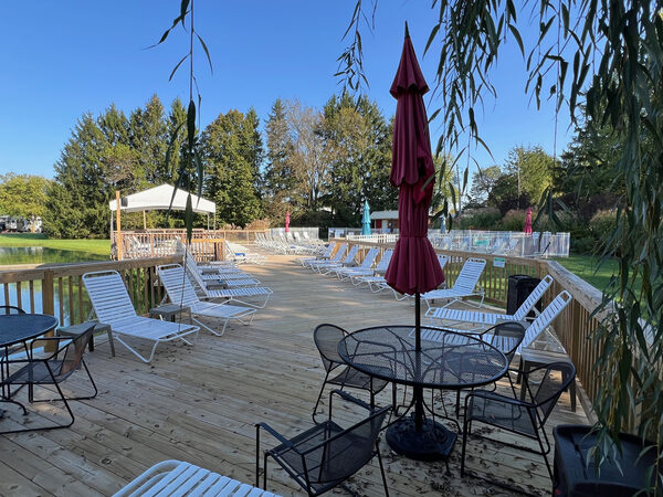 New Smoking Deck view towards the pool